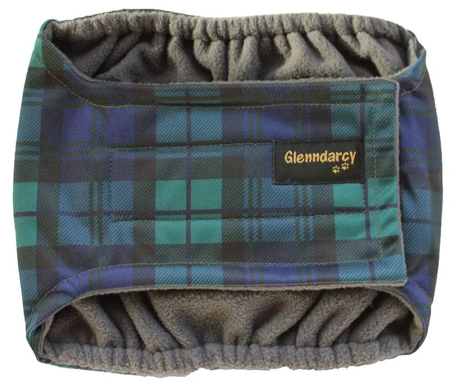 Glenndarcy Dog Season Nappy fascia cane Black Watch Medium