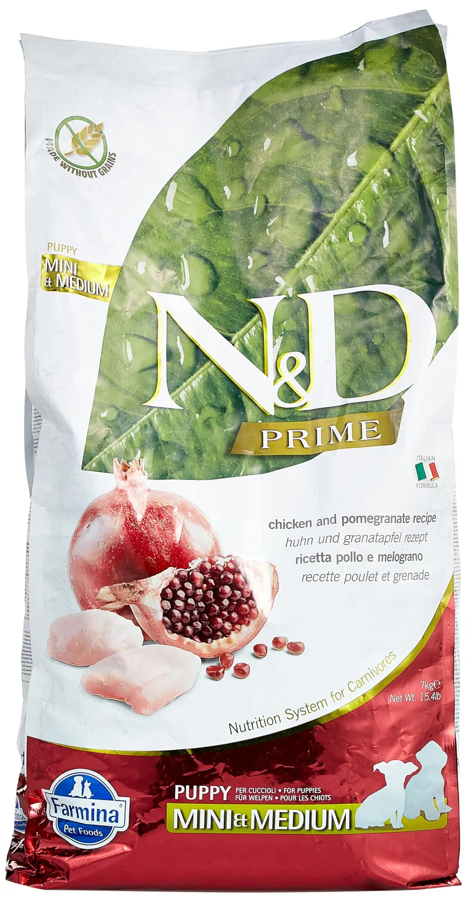 Farmina N&D Prime Puppy Mini&Medium crocchette pollo 7 kg
