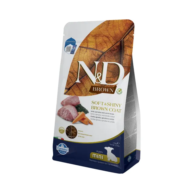Farmina N&D Brown agnello crocchette puppy mini 1,5 kg