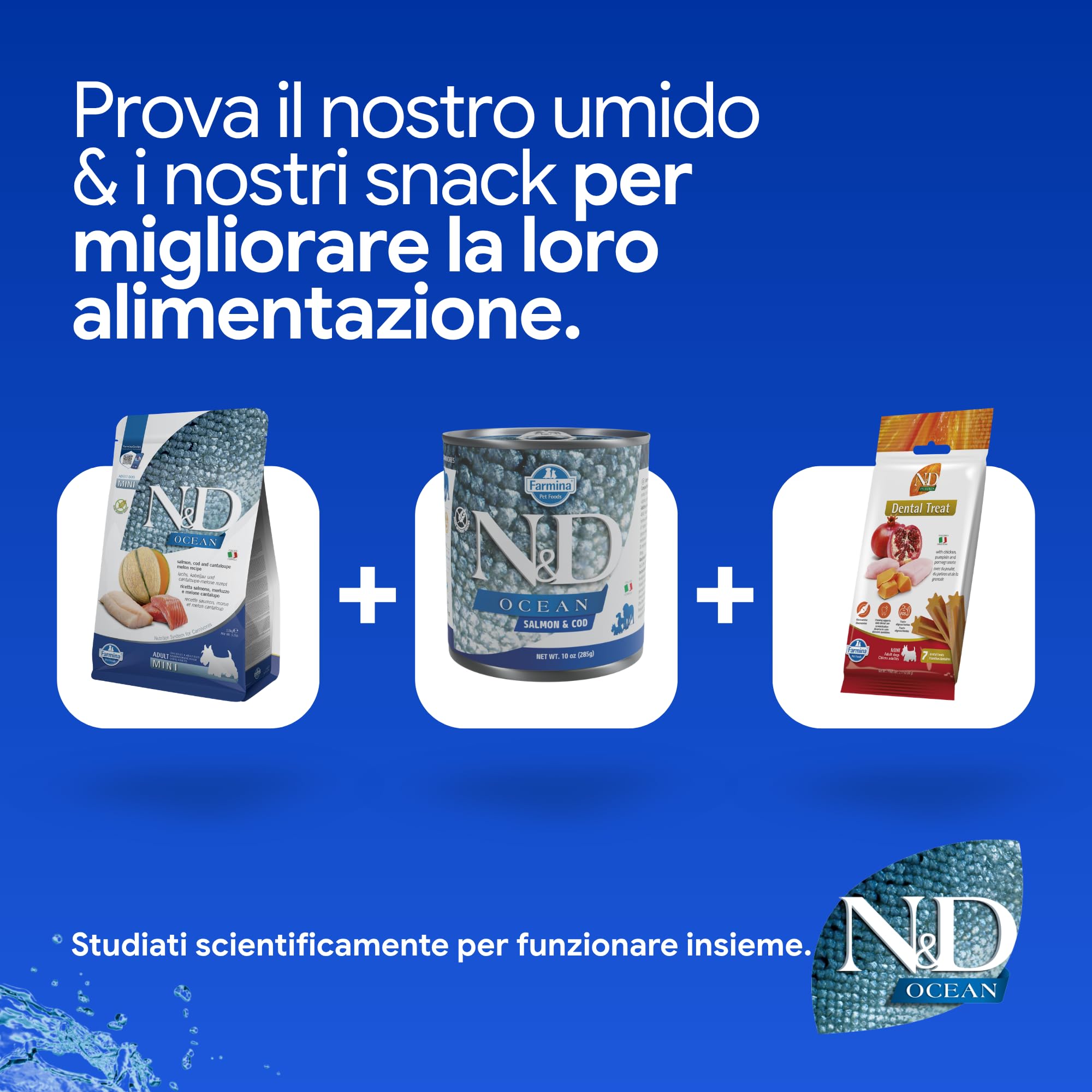 Farmina N&D Ocean Salmone Cane Mini 800 g