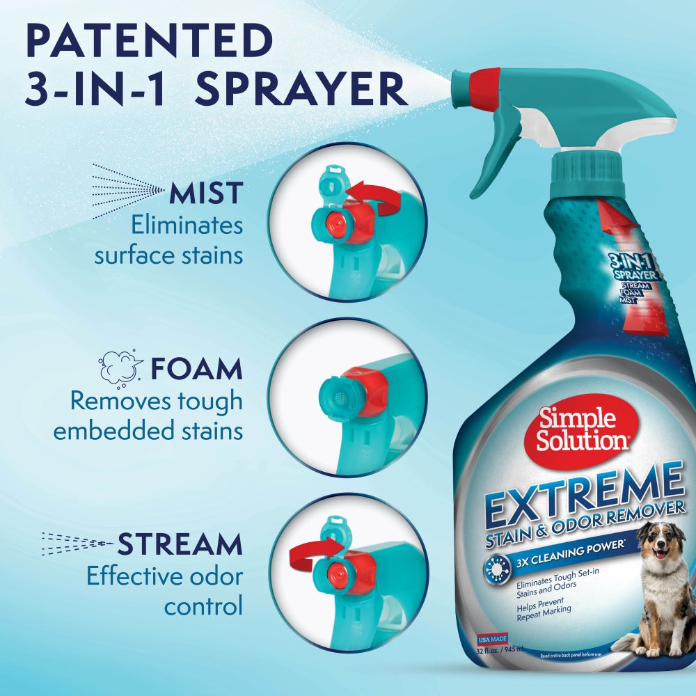 Simple Solution Extreme Smacchiatore Forte 946ml Cane Gatto