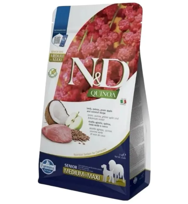 Farmina N&D Quinoa Senior crocchette cane medium/maxi 7 kg