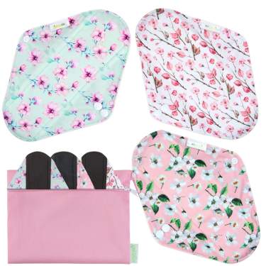 wegreeco For Women assorbenti lavabili donna 6 pezzi con wet bag