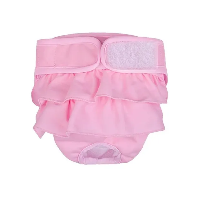 Bepetmia Pannolini lavabili per cani mutandine rosa M 40-50 cm