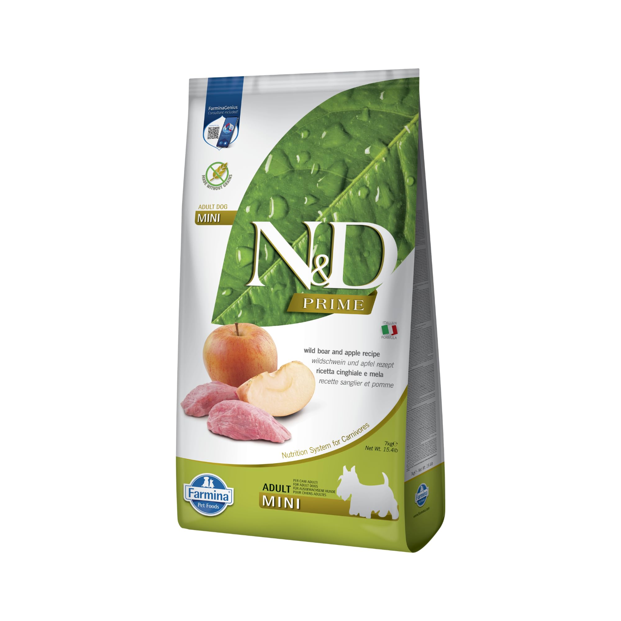Farmina N&D Prime Cinghiale Mela Crocchette Mini 7 kg