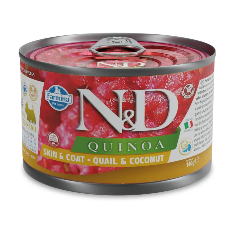 Farmina N&D Quinoa crocchette cani quaglia e cocco Mini
