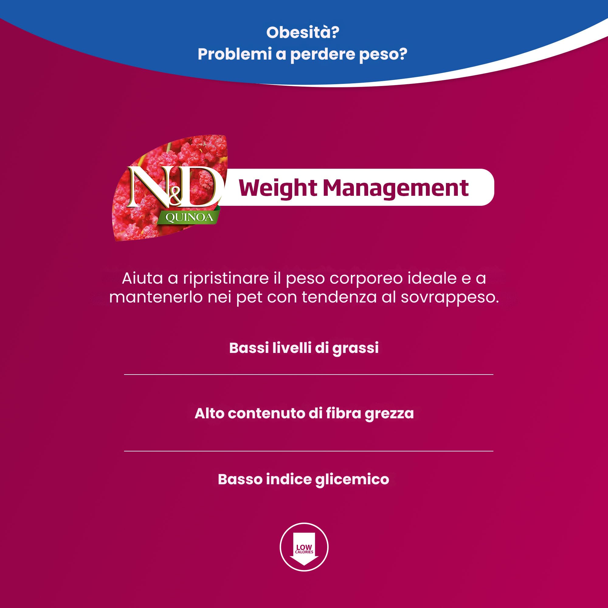 Farmina N&D Quinoa Weight Management Mini crocchette