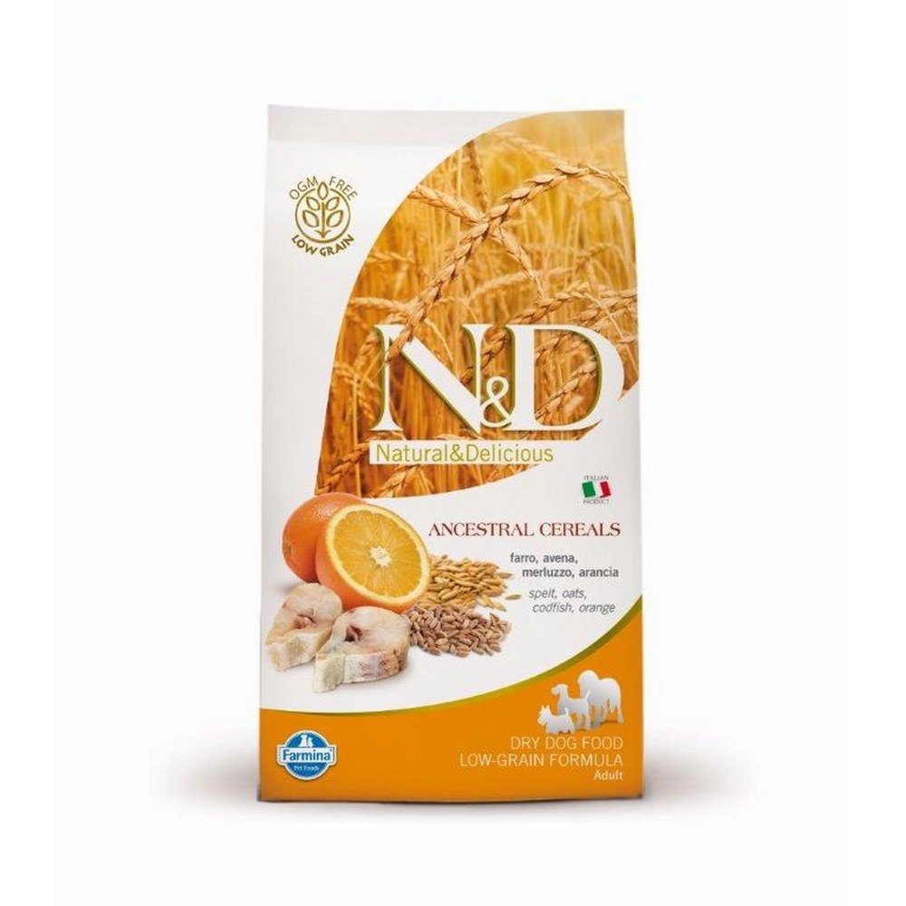Farmina N&D Ancestral Grain crocchette merluzzo 12 kg