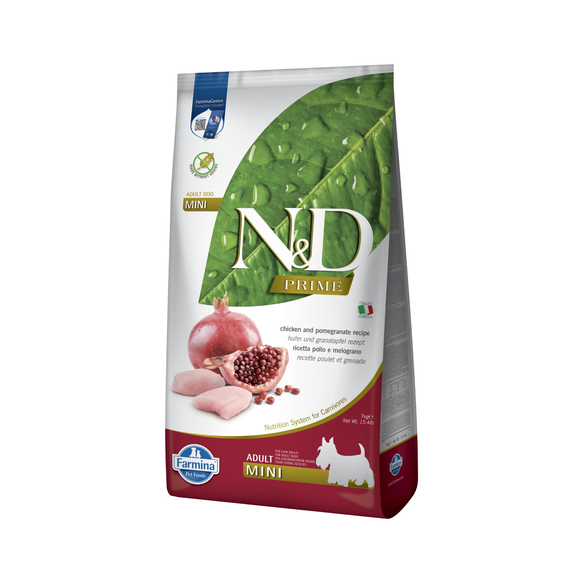 Farmina N&D Prime Adult Mini crocchette pollo melograno 7 kg