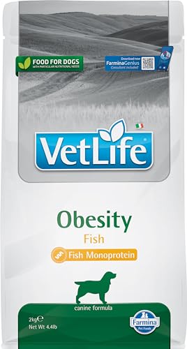 Farmina Vet Life Obesity pesce crocchette cane diet 2 kg