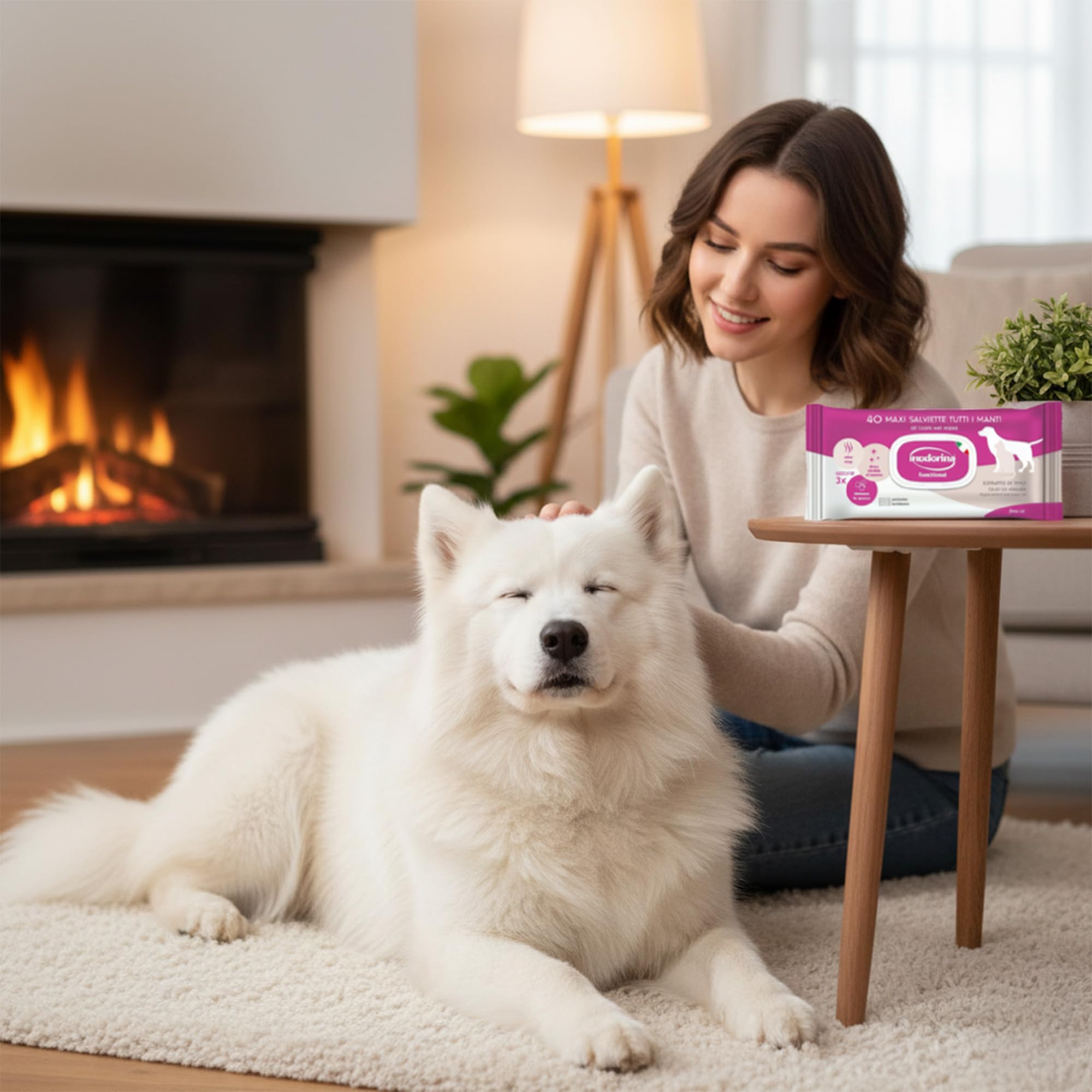 Inodorina Salviette Latte Vaniglia Cani Gatti 480pz
