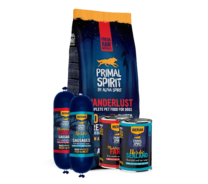 Primal Spirit Wanderlust pack cani secco+umido dieta mista