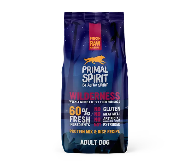 Primal Spirit Wilderness 60% crocchette cani multiprotein