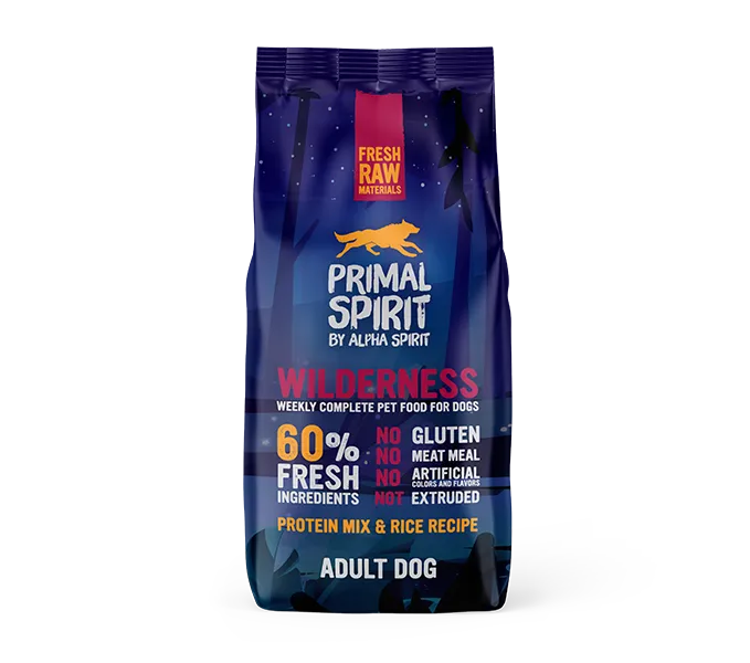 Primal Spirit Wilderness 60% crocchette cani multiprotein