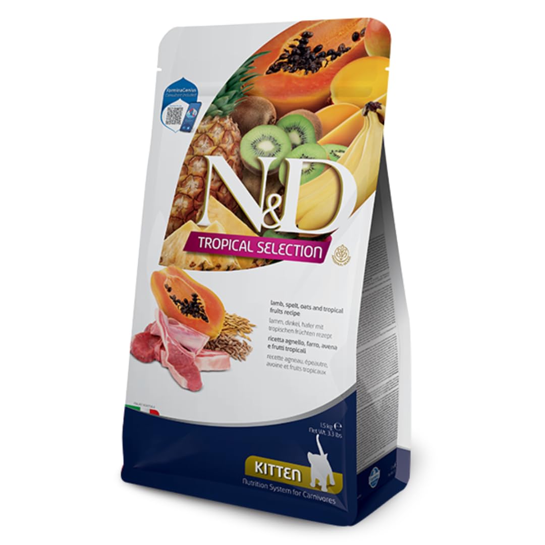 Farmina N&D Tropical Crocchette Gattino Agnello 300g Kitten