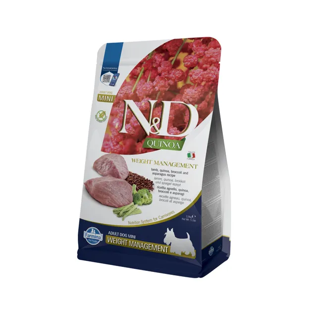 Farmina N&D Quinoa Weight Management Agnello Crocchette Cane Mini 2,5 kg