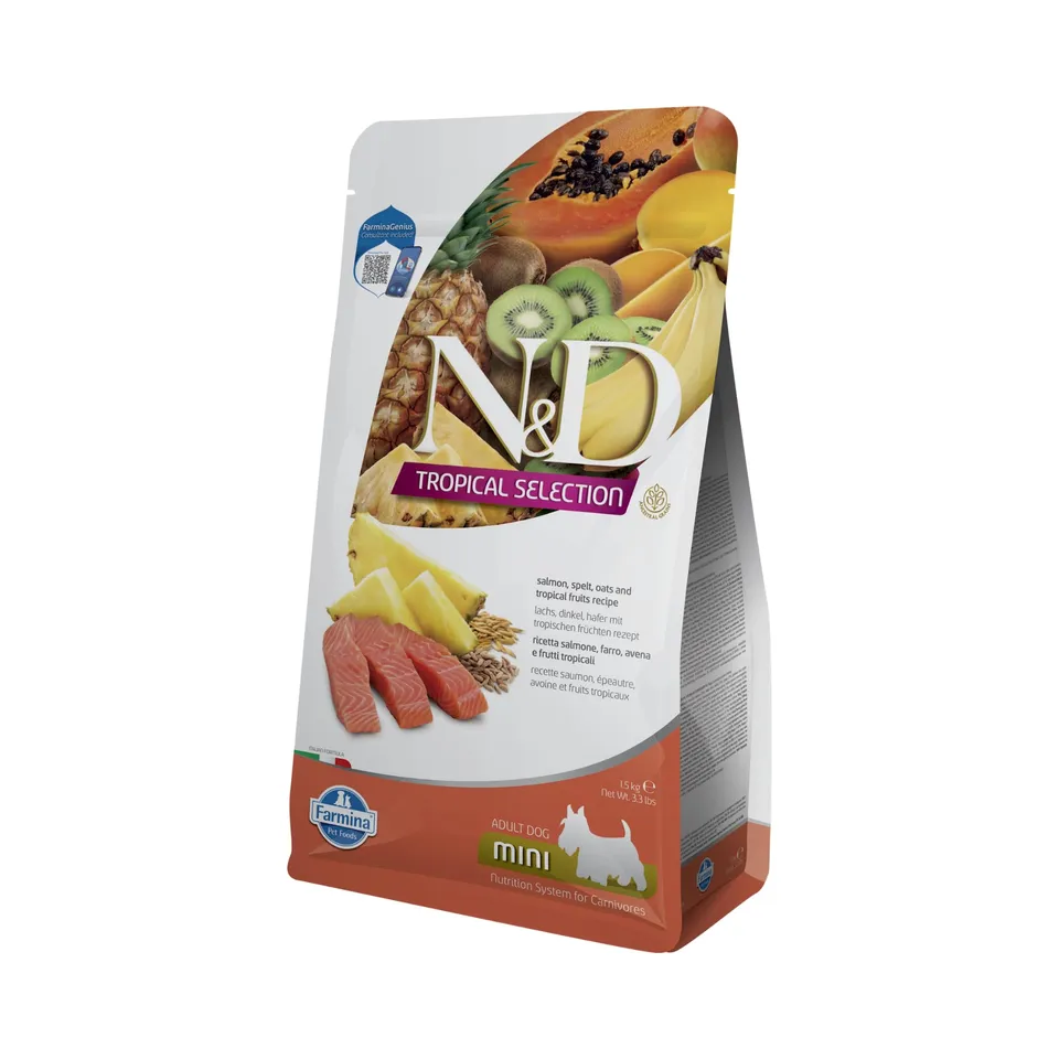 Farmina N&D Tropical Salmone Cane Mini Adult 1,5kg