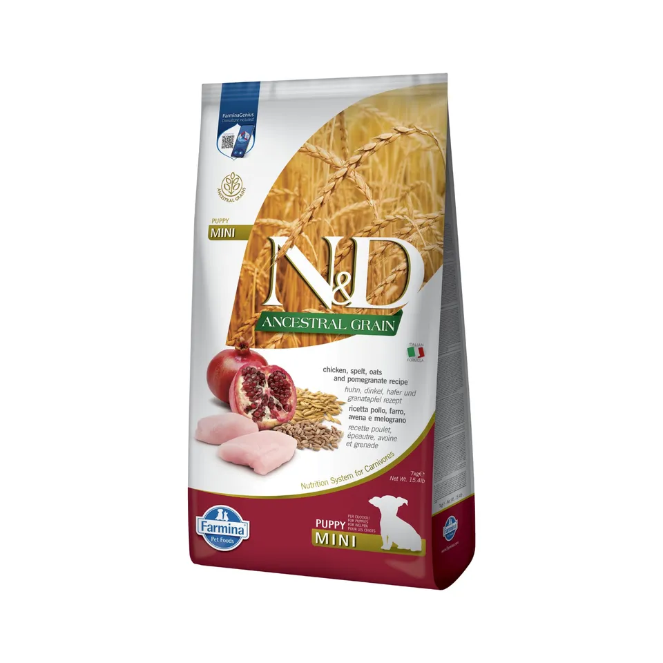 Farmina N&D Ancestral Grain Pollo Puppy Mini crocchette 7 kg