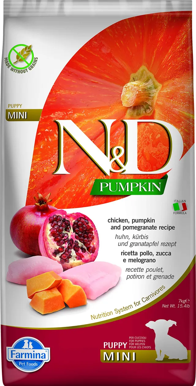 Farmina N&D Pumpkin Puppy crocchette cane pollo zucca 7 kg