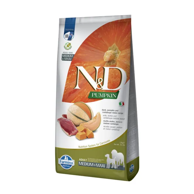 N&D Pumpkin Anatra Melone Medium Maxi crocchette 12kg