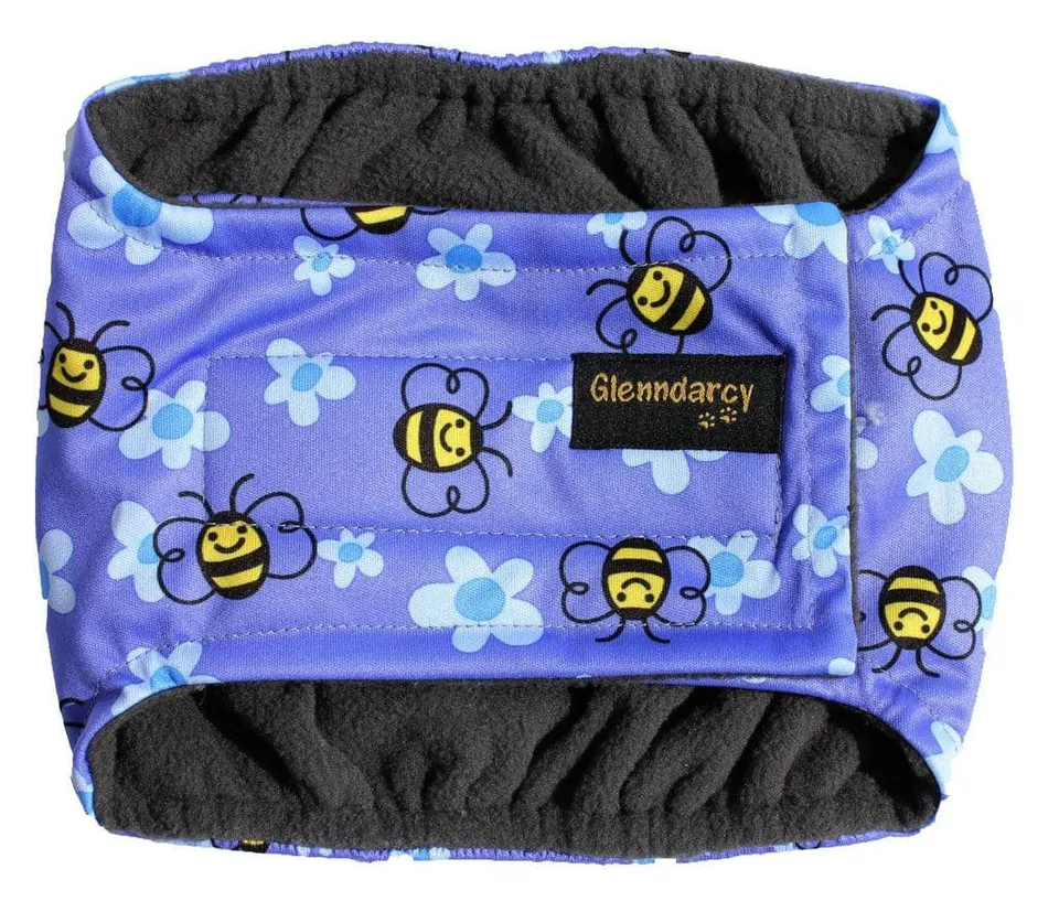 Glenndarcy Dog Belly Bands fascia maschio L motivo api