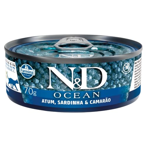 Farmina N&D Ocean tonno sardine gamberi umido gatto 70 g