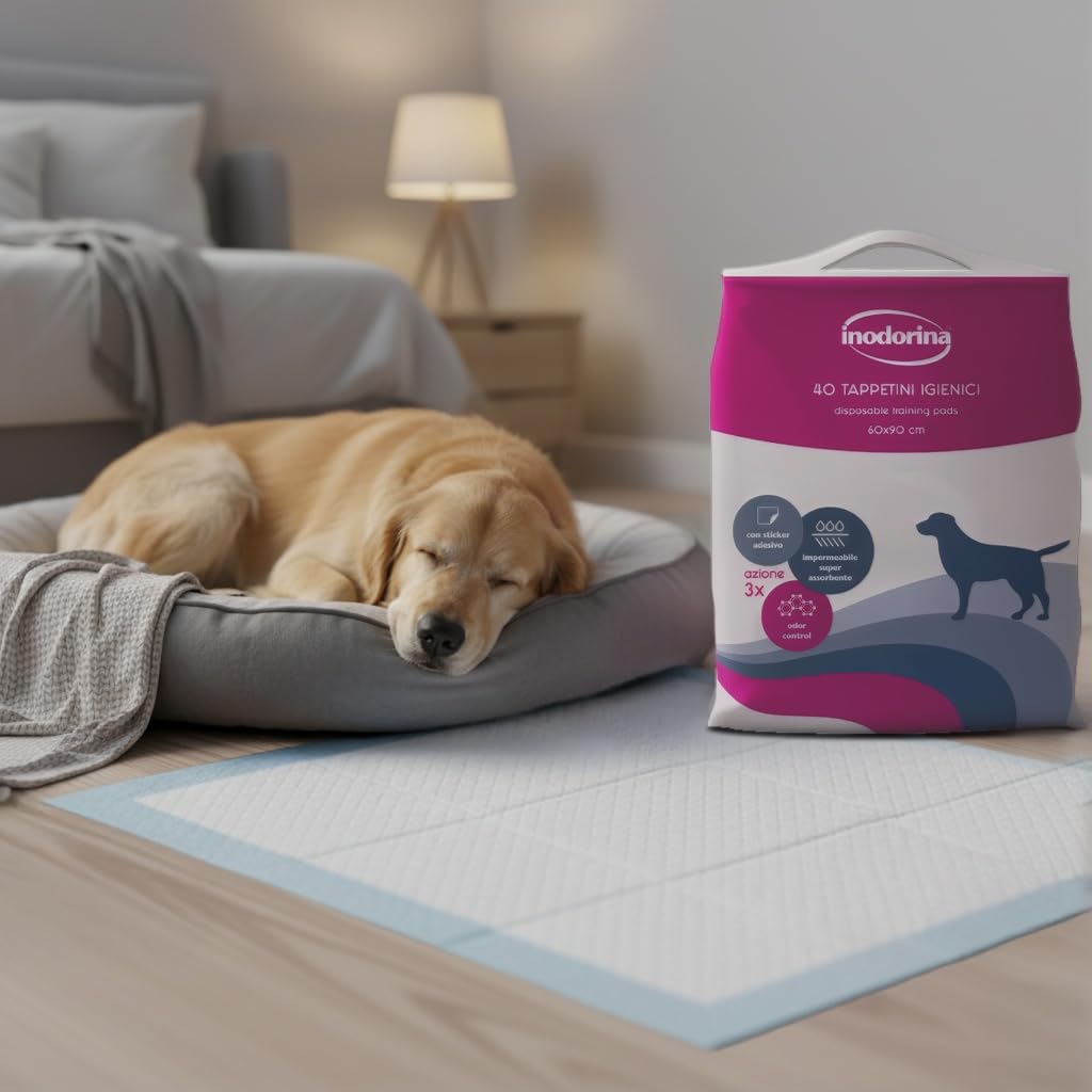 Inodorina Tappetini Igienici Cani 60x90cm 40 Pezzi Neutro