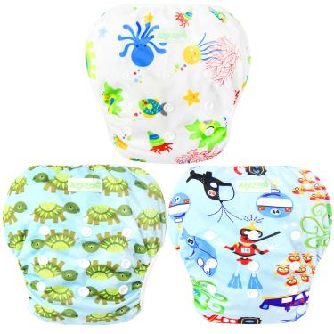 Wegreeco Baby Diapers costume contenitivo 3 pack multi prints