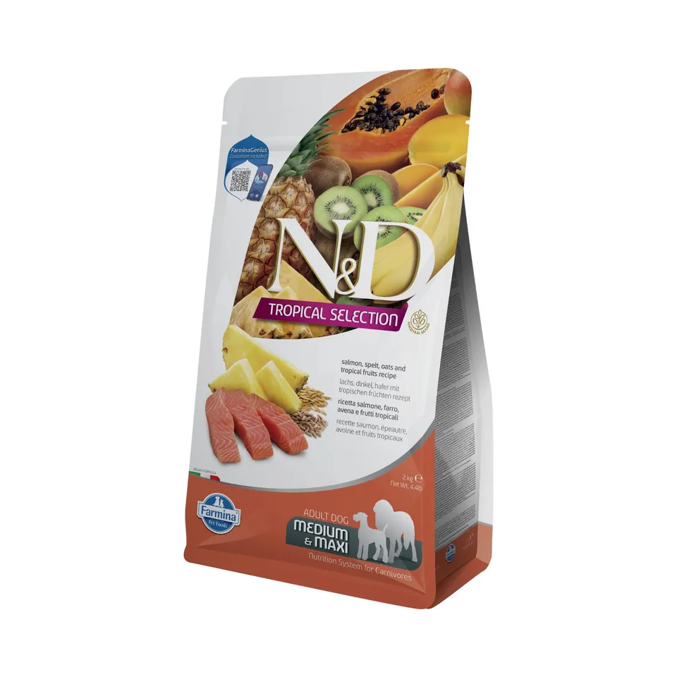 Farmina N&D Tropical salmone medium maxi cibo cane 2 kg