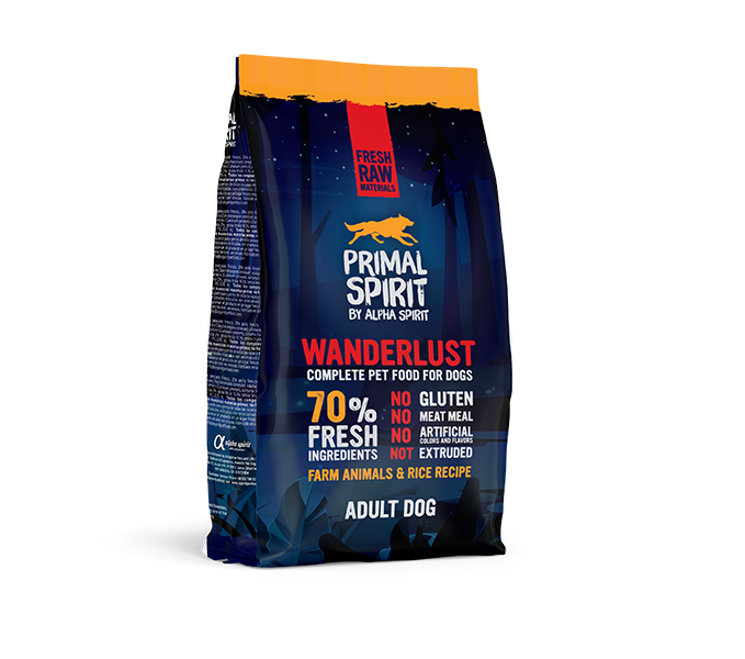 Primal Spirit 70% Wanderlust Crocchette Cani Pollo 1kg