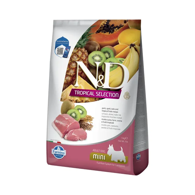 Farmina N&D Tropical Maiale Mini crocchette cane 5 kg