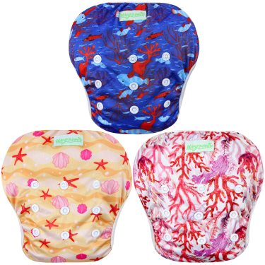 Wegreeco Baby Diapers costume contenitivo 3 pack multi prints