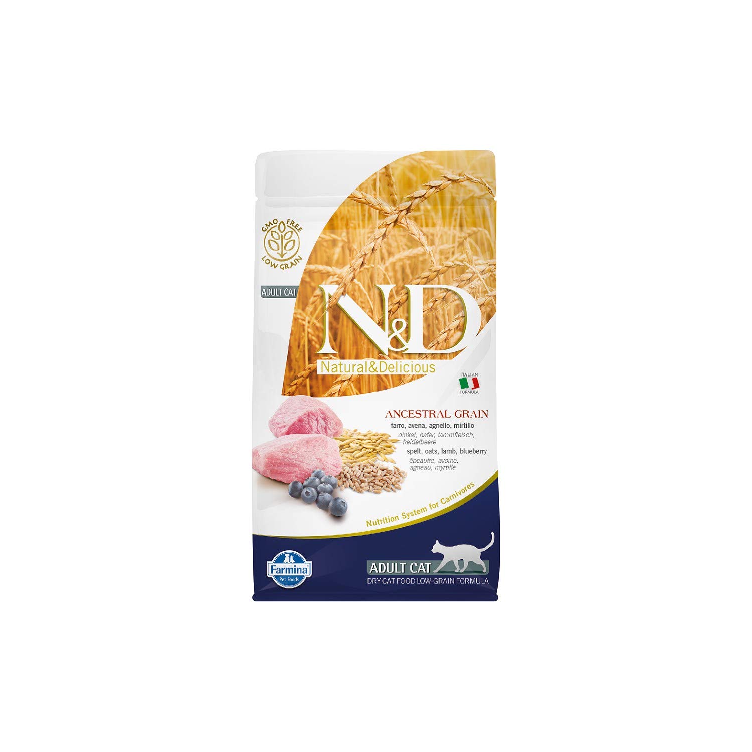 Farmina N&D Ancestral Grain crocchette gatti agnello 1,5 kg