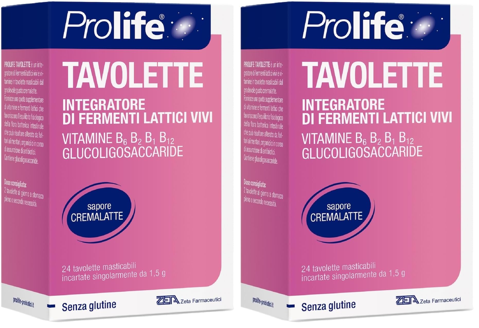 Prolife Tavolette Probiotici Bambini Cremalatte 24 Tavolette