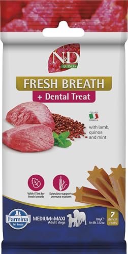 Farmina N&D Quinoa Fresh Breath Treat agnello 15 pezzi alito