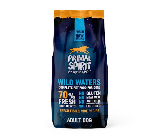 Primal Spirit 70% Wild Waters Crocchette Cani Pesce 1kg