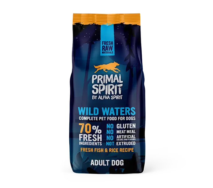 Primal Spirit 70% Wild Waters Crocchette Cani Pesce 1kg