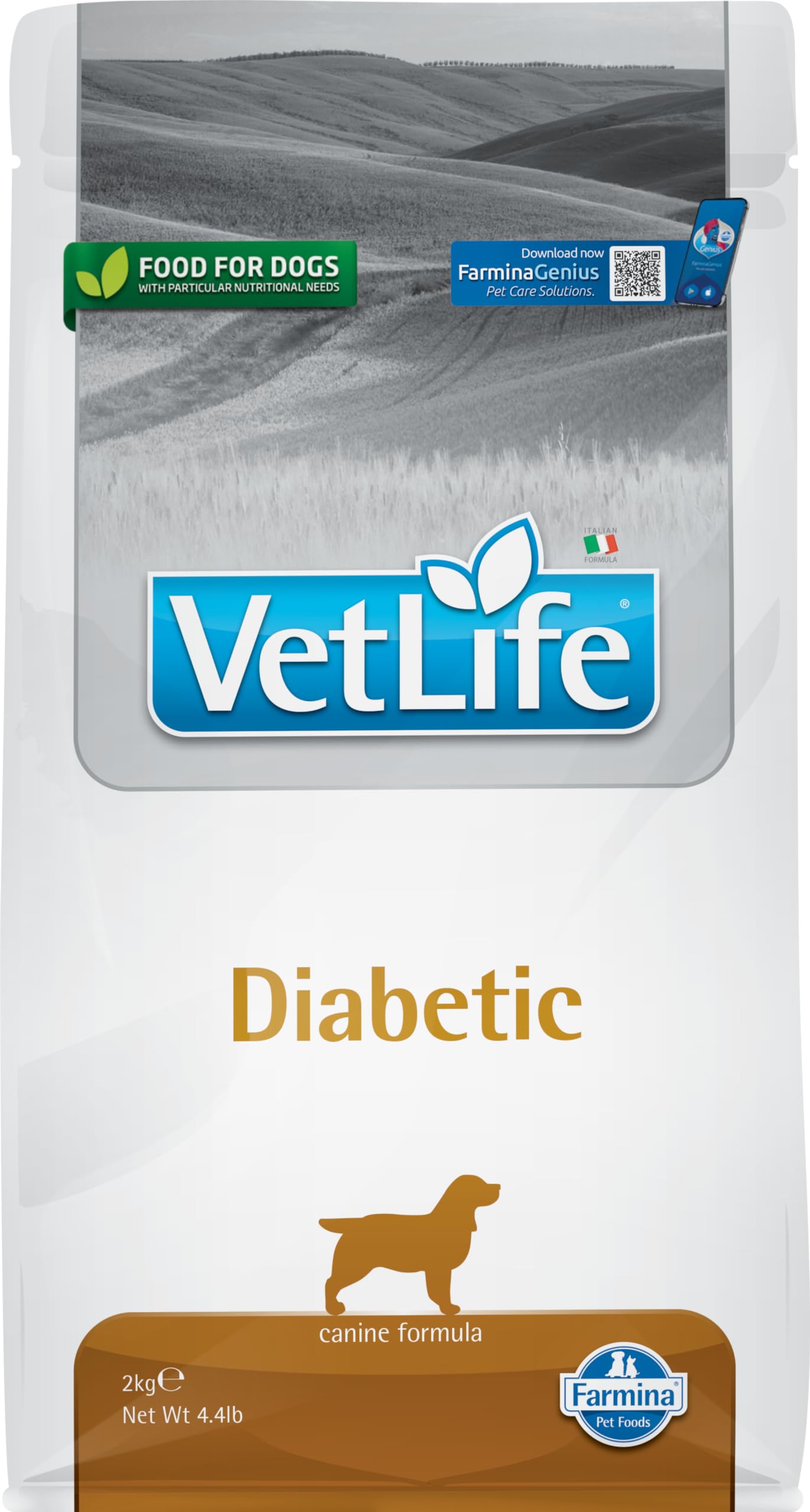 Farmina Vet Life Diabetic crocchette cane adult 2 kg