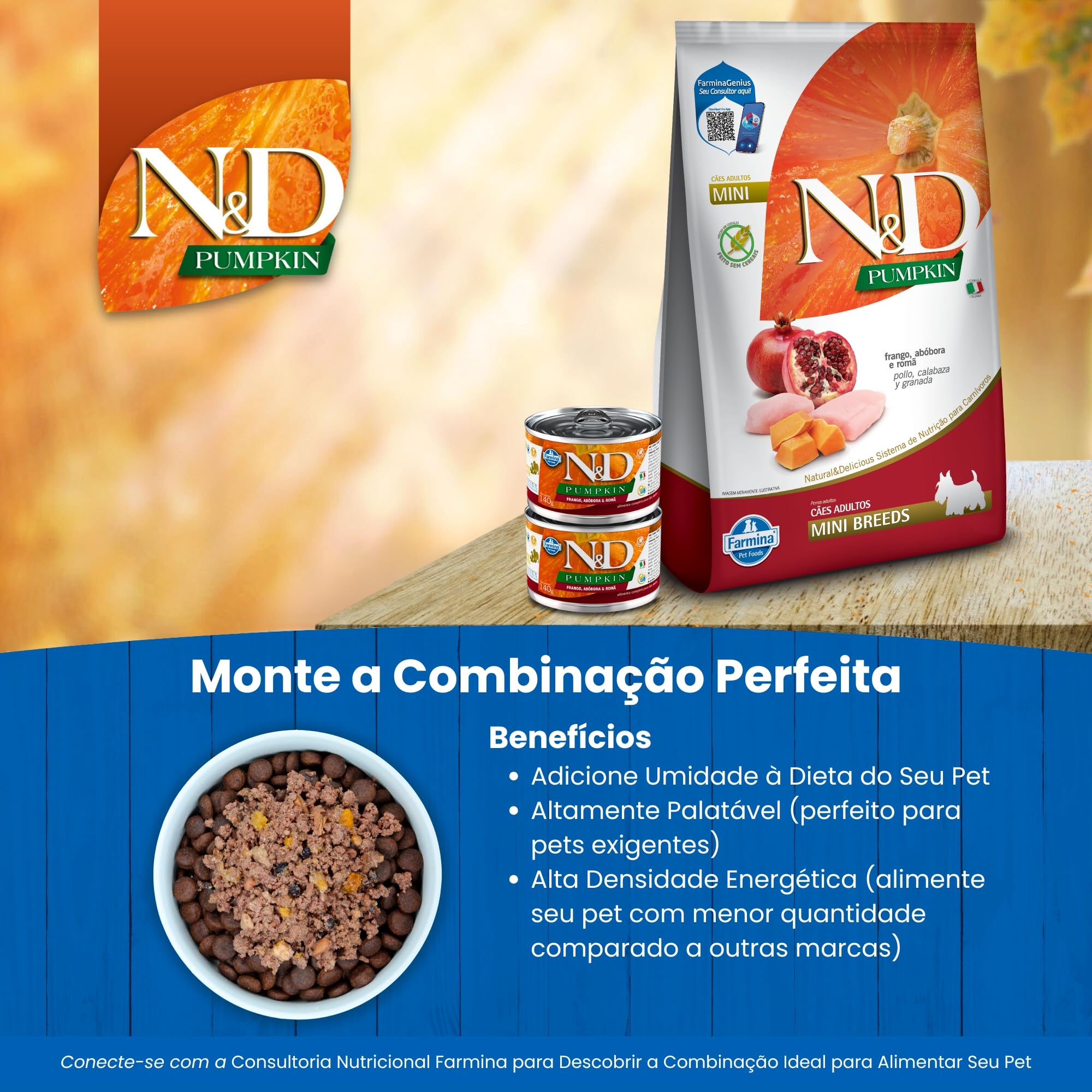Farmina N&D Pumpkin Pollo cibo cane Mini zucca melograno
