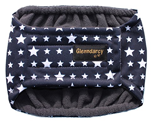 Glenndarcy Dog Belly Bands fascia M Long stelle blu