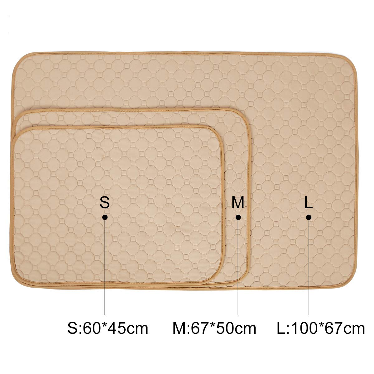 Bepetmia Tappetini Lavabili Pee Pad Cane S 60x45 Grigio Assorbente