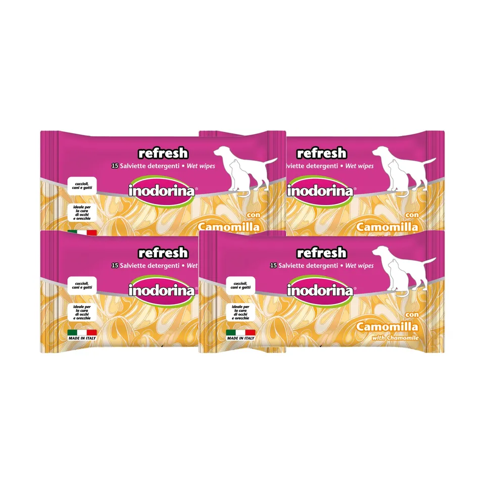Inodorina Refresh Salviette Occhi Orecchie Camomilla 60pz