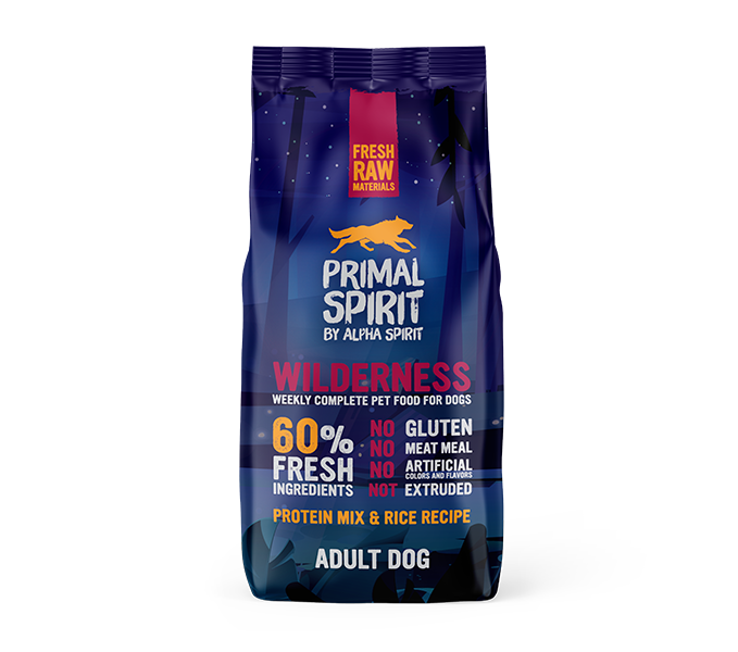 Primal Spirit Wilderness 60% crocchette cani multiprotein