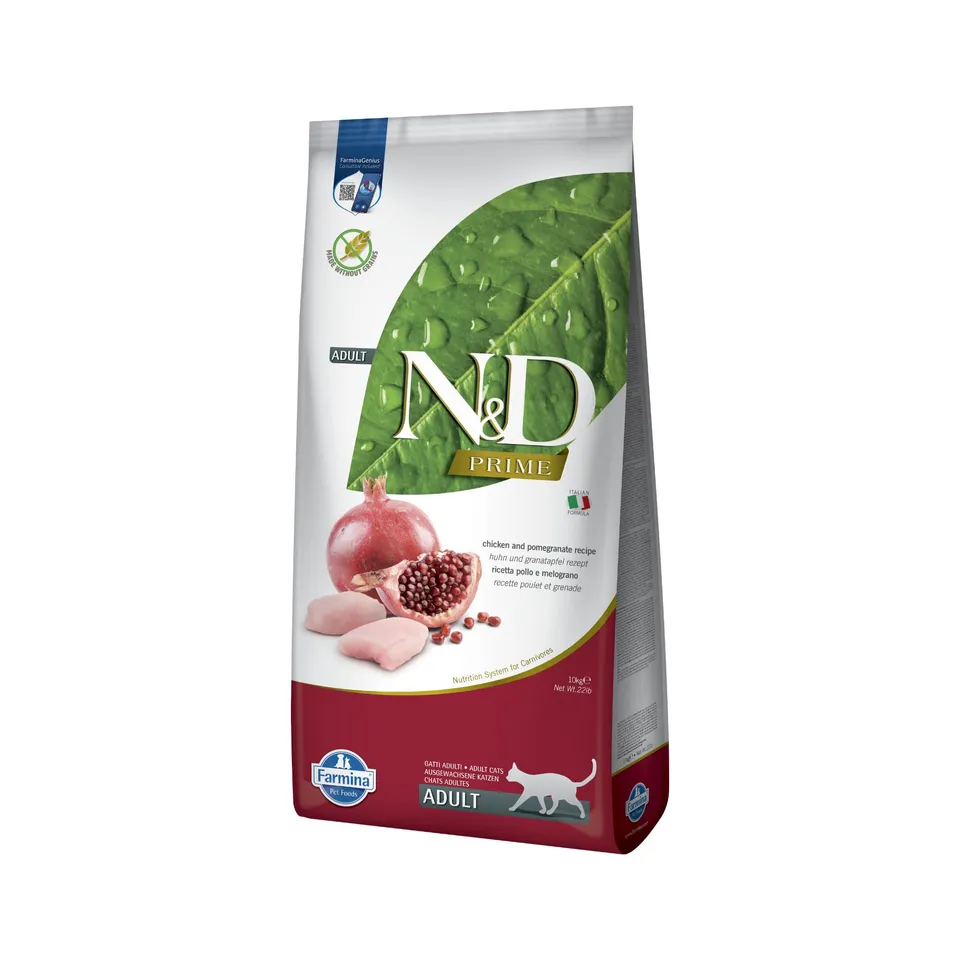 Farmina N&D Prime Pollo Melograno crocchette gatto adult 10 kg