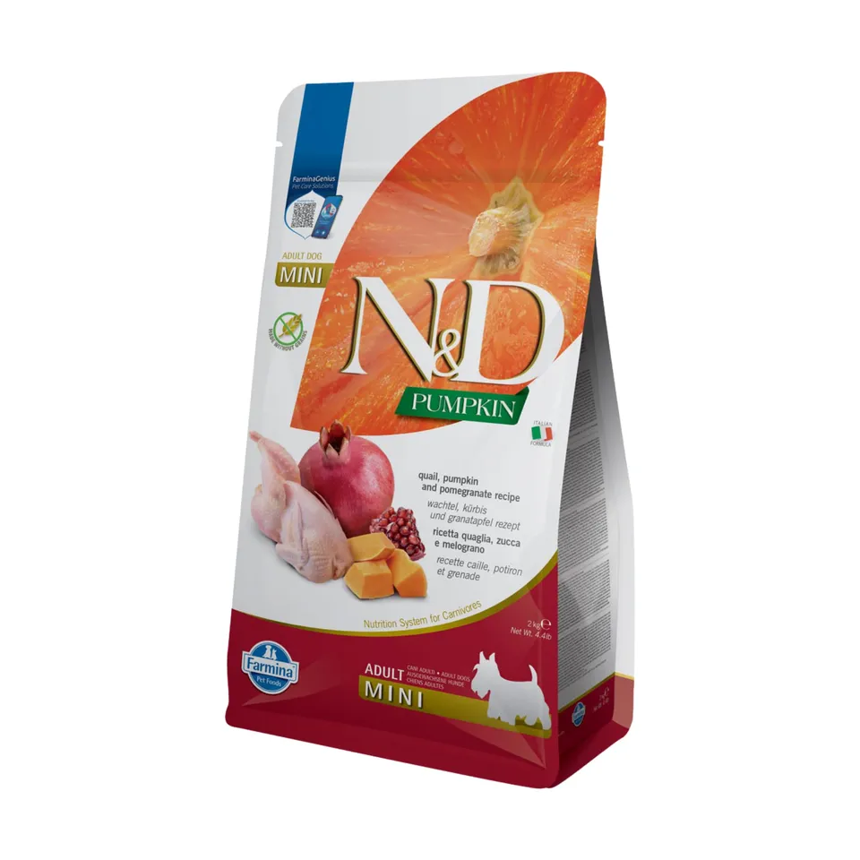 Farmina N&D Pumpkin Quaglia Melograno Adult Mini crocchette cane 2kg