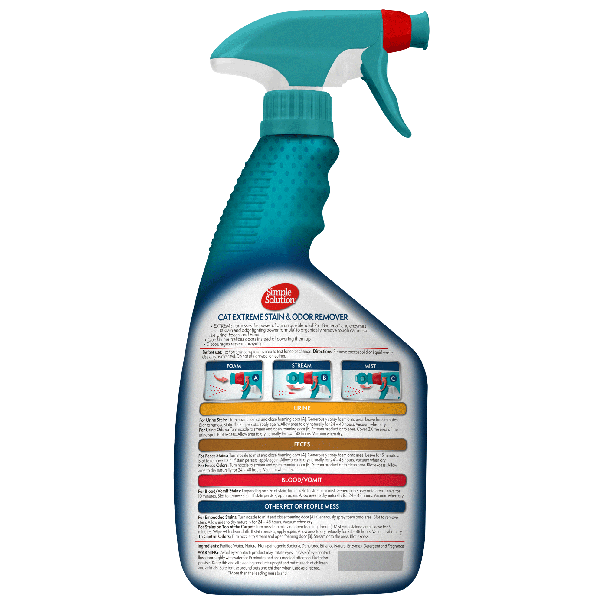Simple Solution Heavy Duty Extreme Cat smacchiatore urina gatto