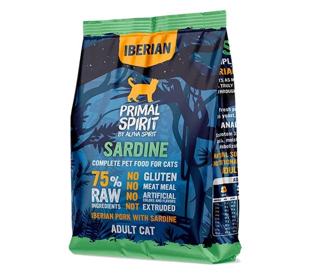 Primal Spirit Iberian Sardine crocchette gatti 1 kg sardina