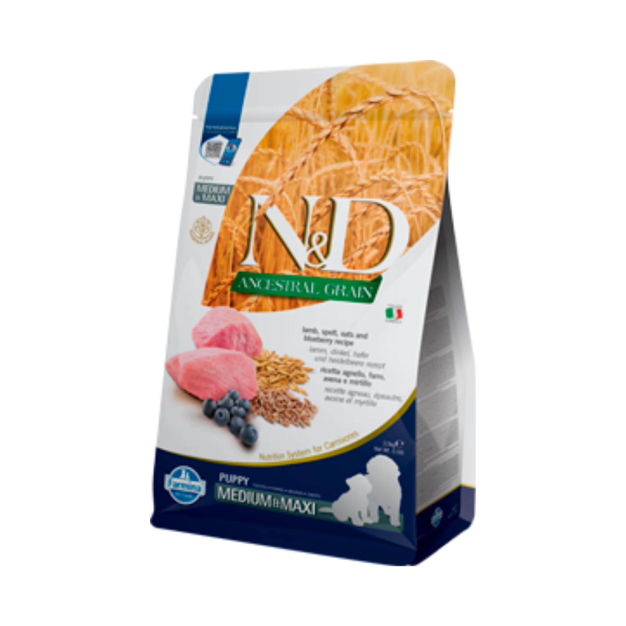 Farmina N&D Ancestral Grain Puppy crocchette 2,5 kg agnello