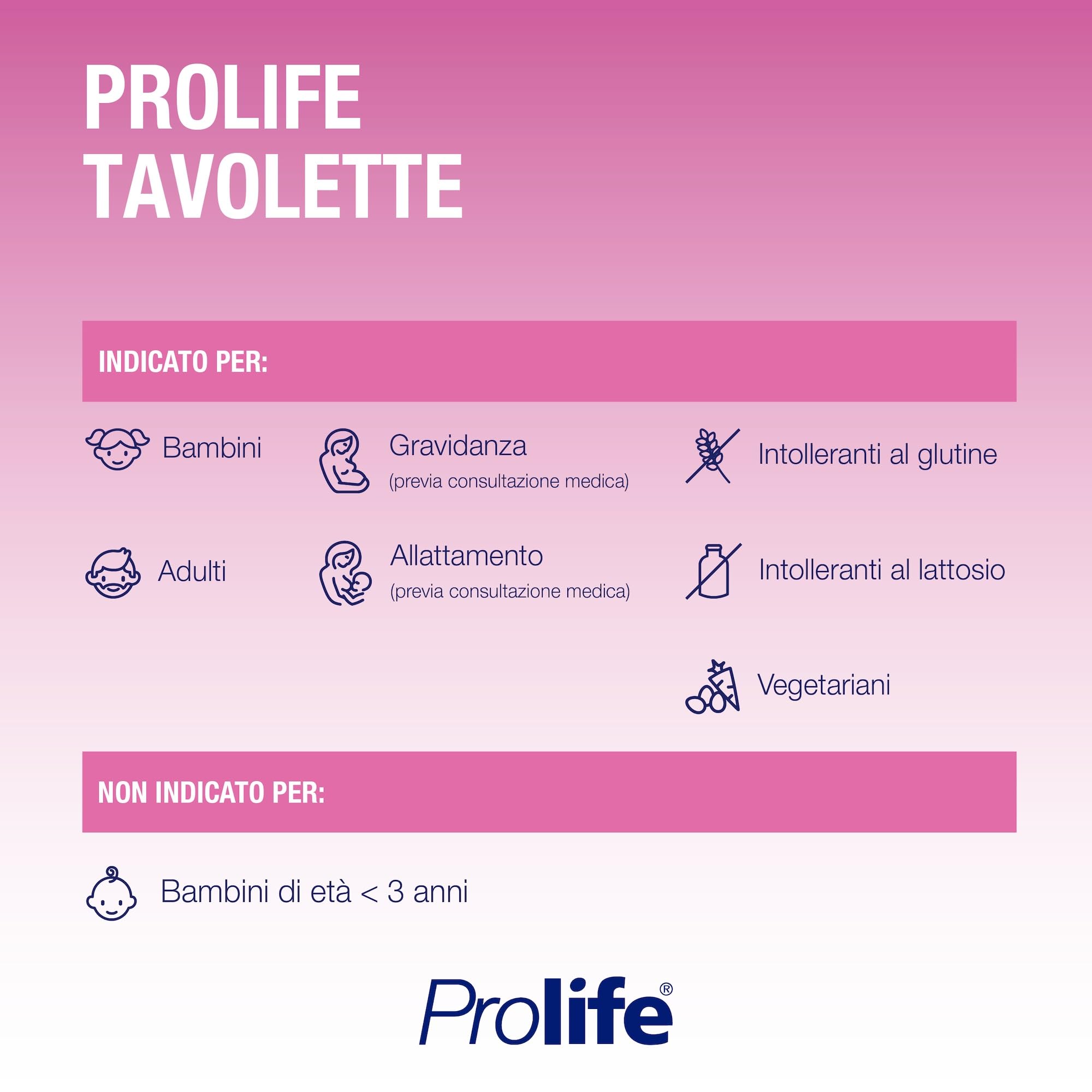 Prolife Tavolette Probiotici Bambini Cremalatte 24 Tavolette