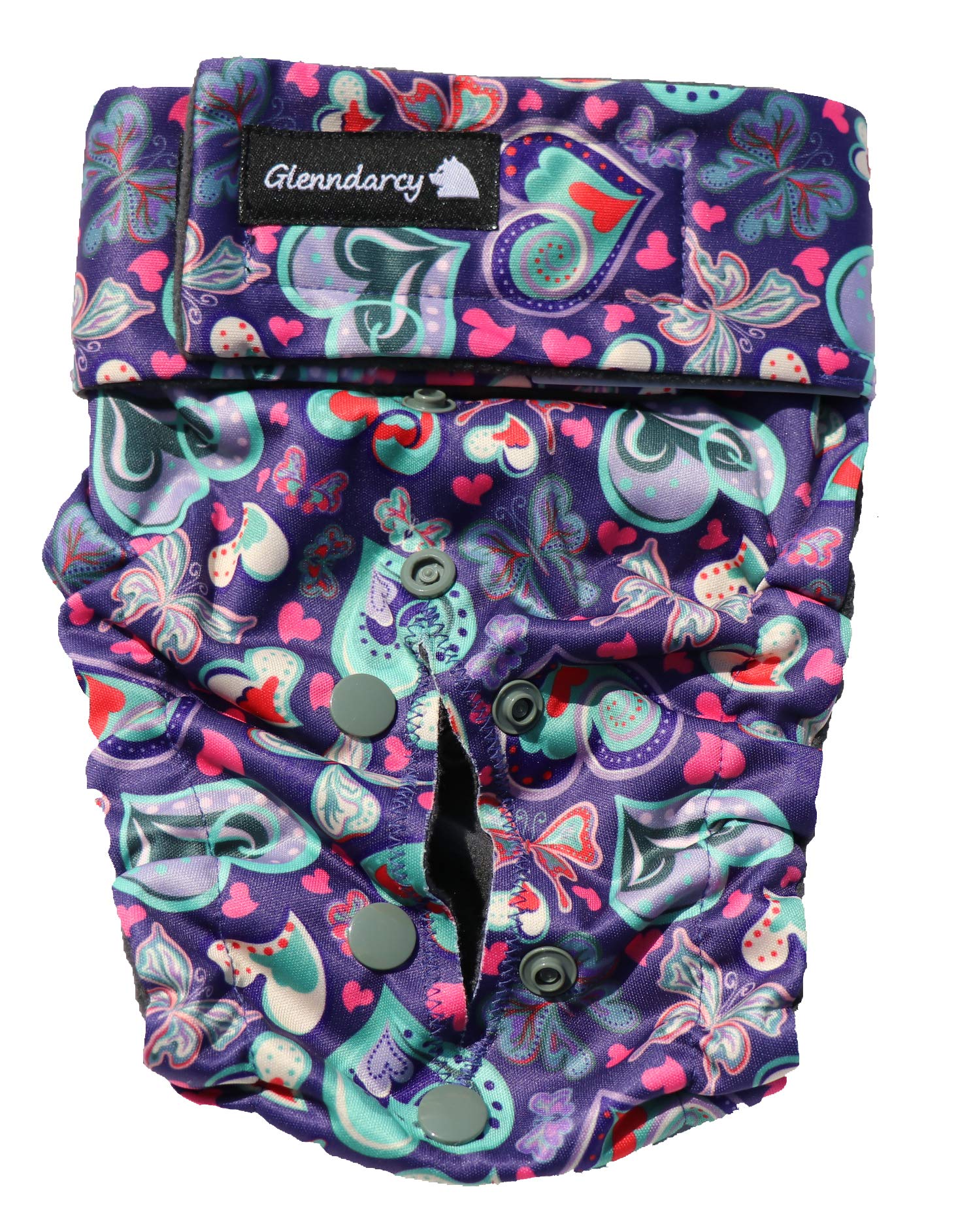 Glenndarcy Flexi-Pants Pannolino Cane Regolabile Farfalle L-XXL 2 Assorbenti